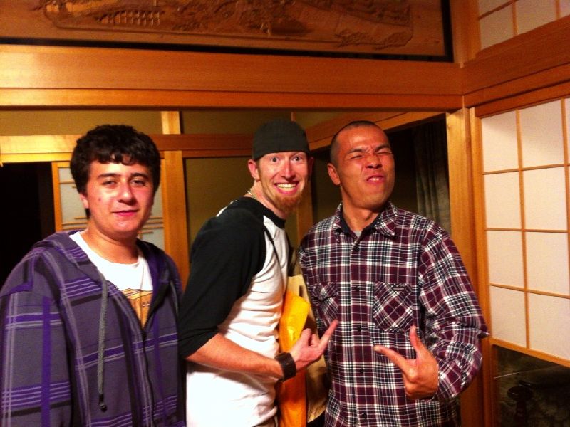 Hayden, me and Yayoi's hubby